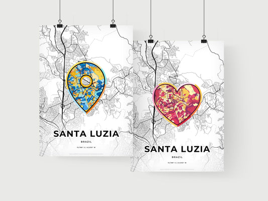 Santa Luzia Brazil art print for couples