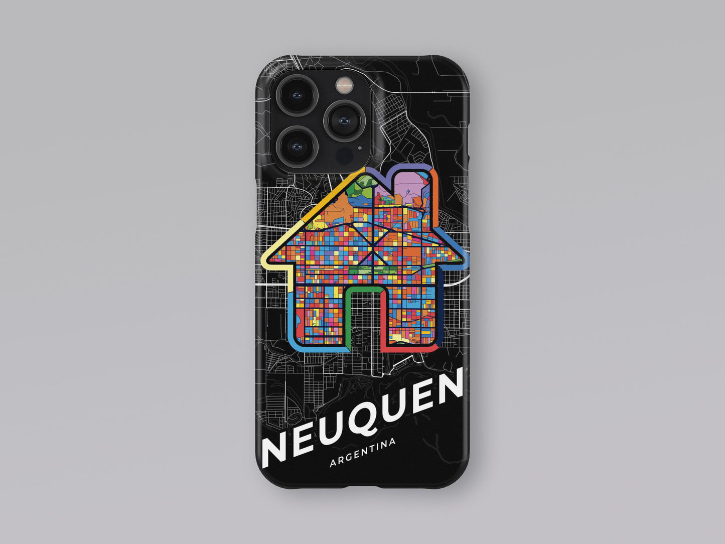 Neuquen Argentina slim phone case with colorful icon 3