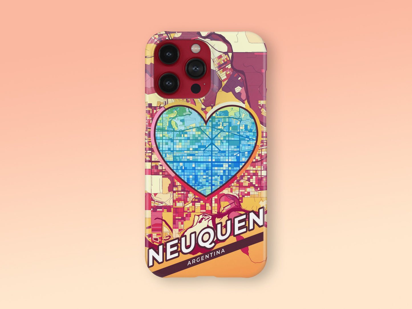 Neuquen Argentina slim phone case with colorful icon 2