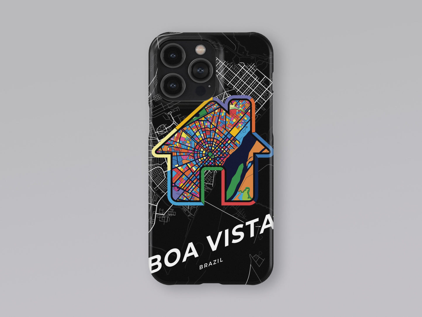 Boa Vista Brazil slim phone case with colorful icon. Birthday, wedding or housewarming gift. Couple match cases. 3
