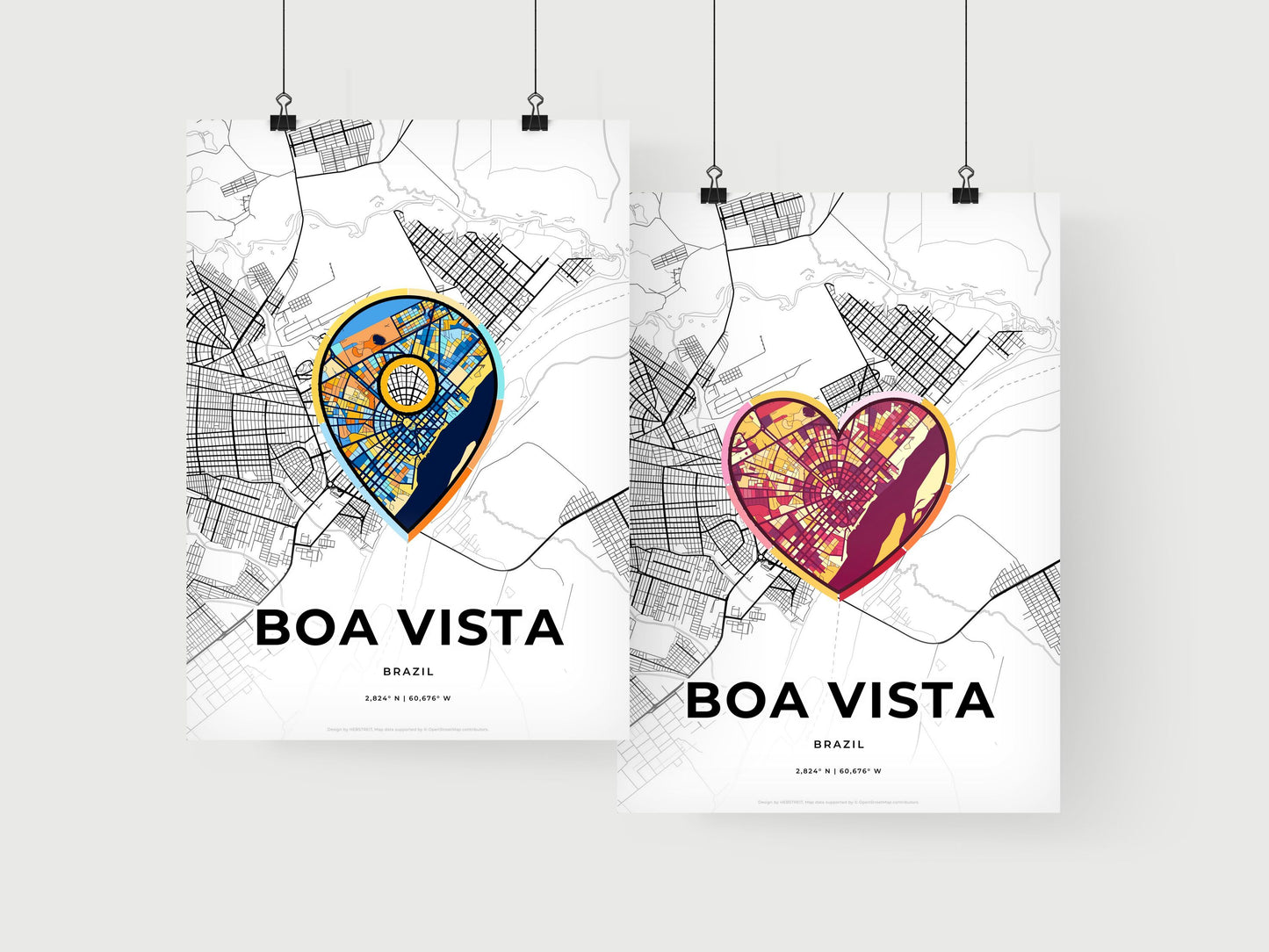 Boa Vista Brazil art print for couples