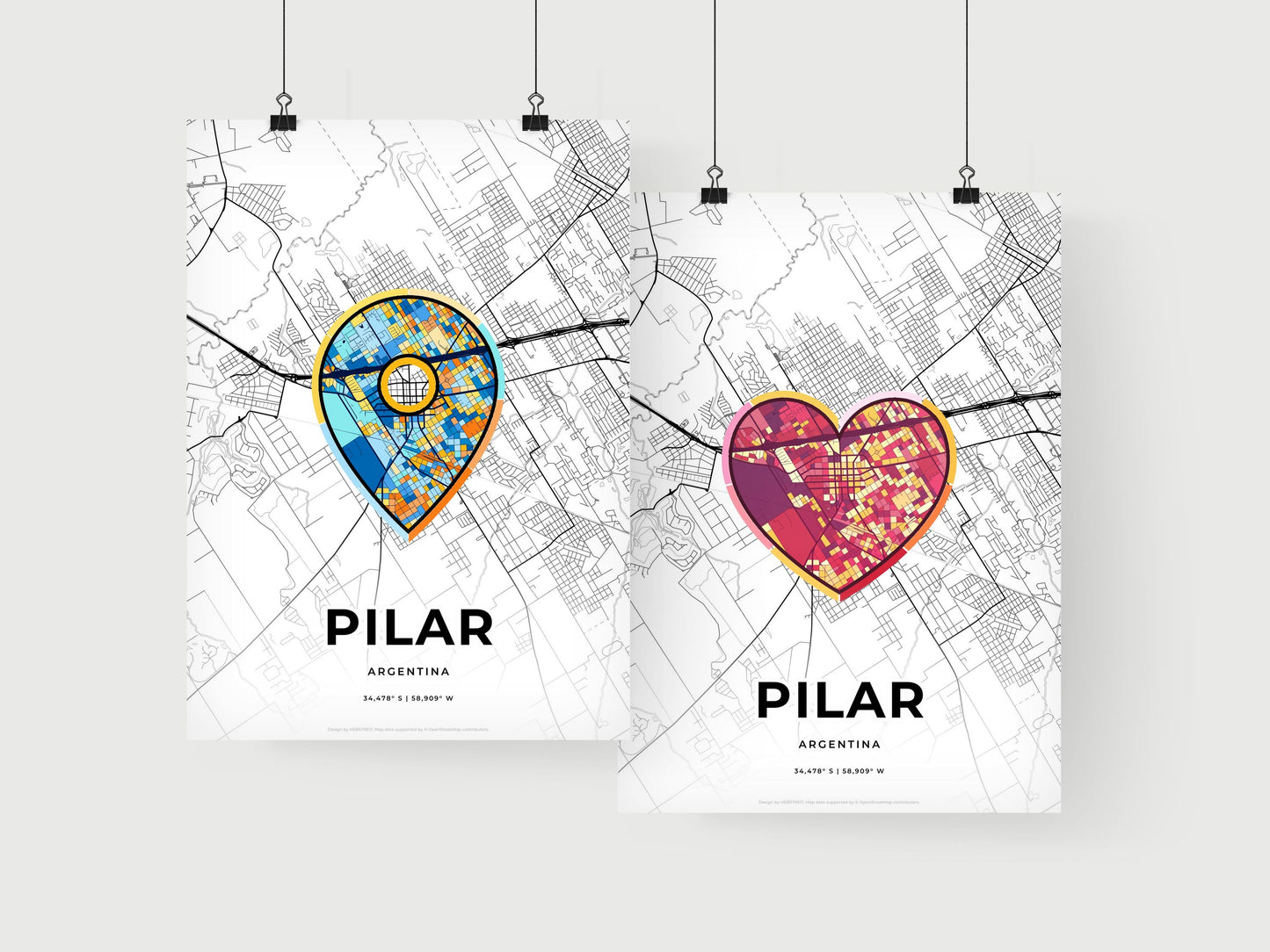 Pilar Argentina art print for couples