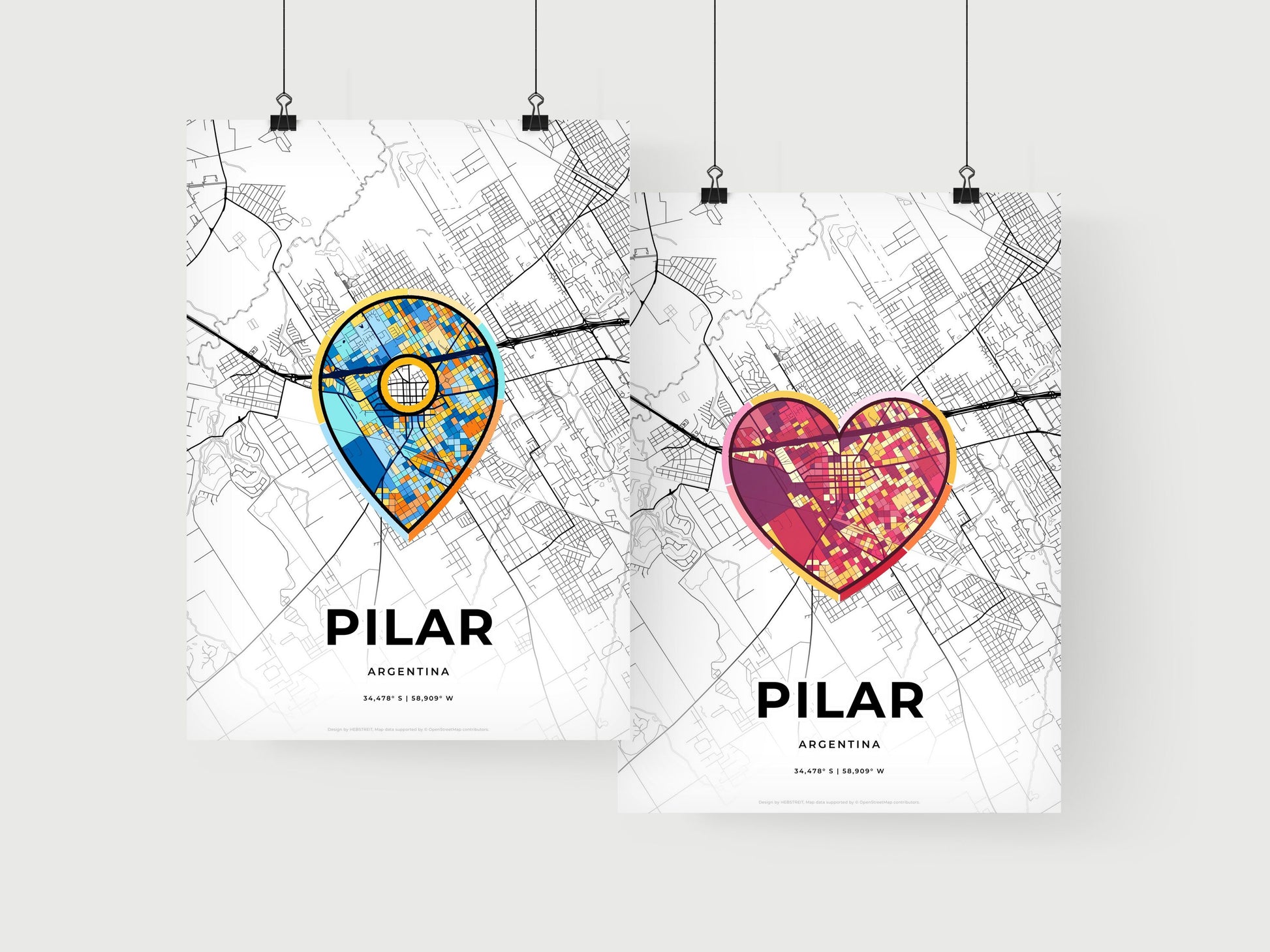 Pilar Argentina art print for couples