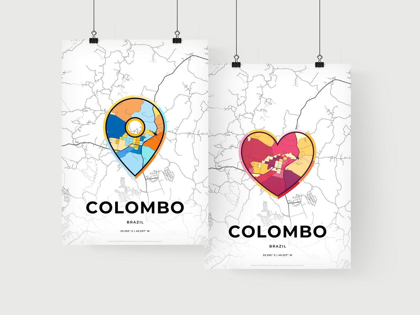 Colombo Brazil art print for couples