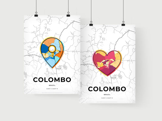 Colombo Brazil art print for couples
