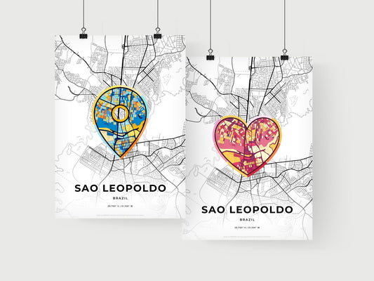 Sao Leopoldo Brazil art print for couples