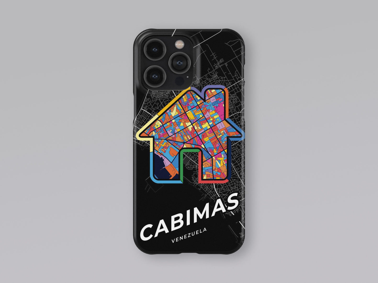 Cabimas Venezuela slim phone case with colorful icon. Birthday, wedding or housewarming gift. Couple match cases. 3