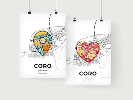 Coro Venezuela art print for couples