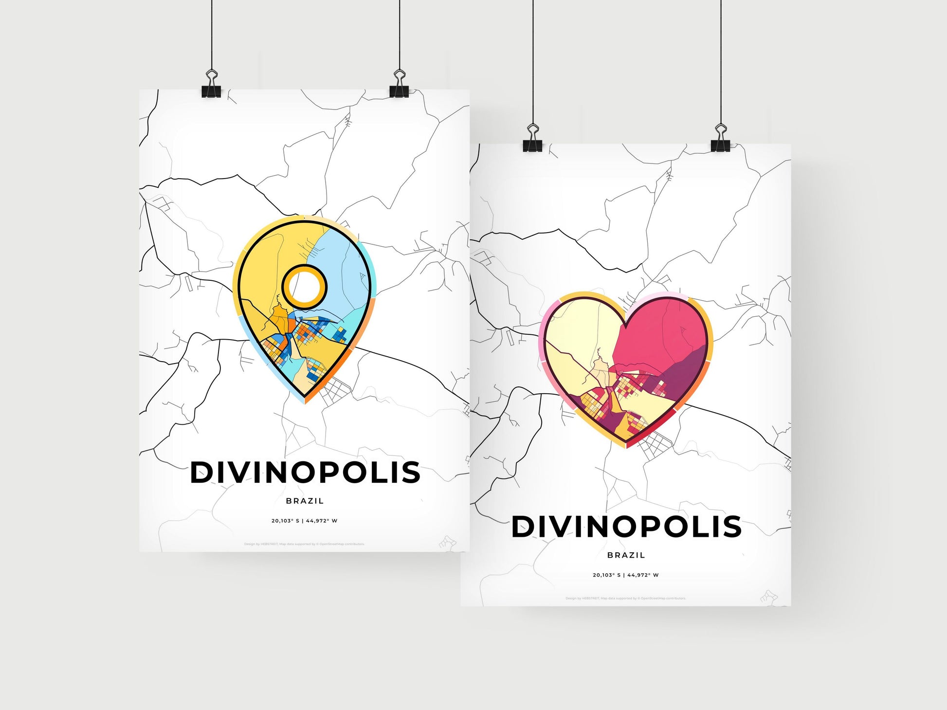 Divinopolis Brazil art print for couples