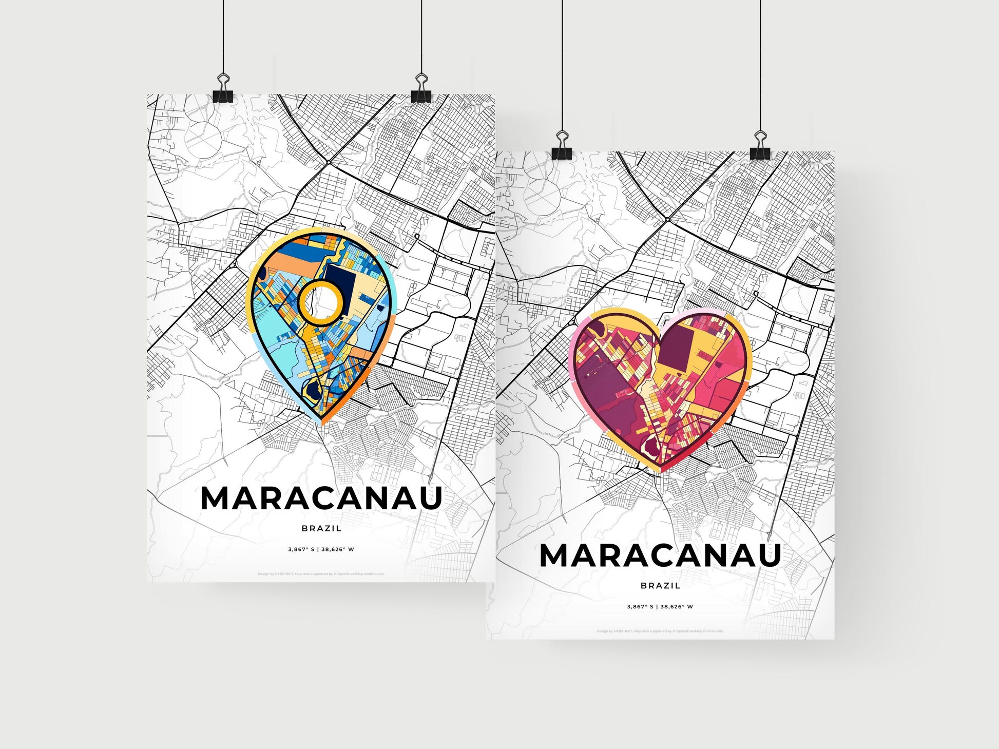 Maracanau Brazil art print for couples