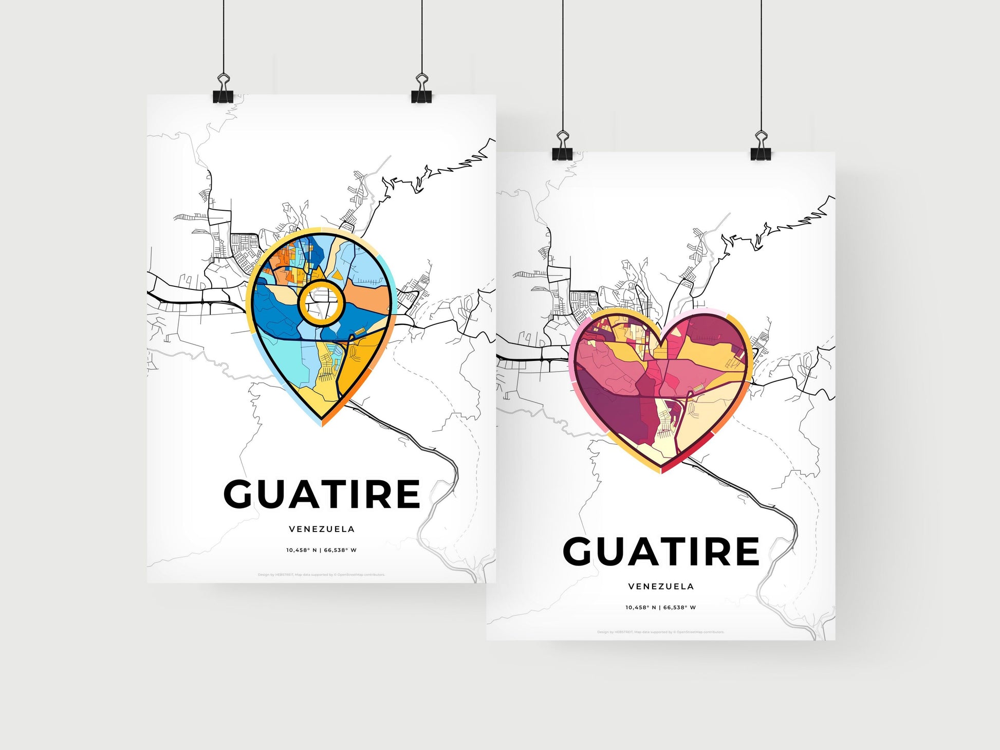 Guatire Venezuela art print for couples