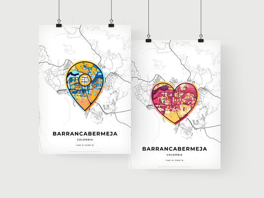Barrancabermeja Colombia art print for couples