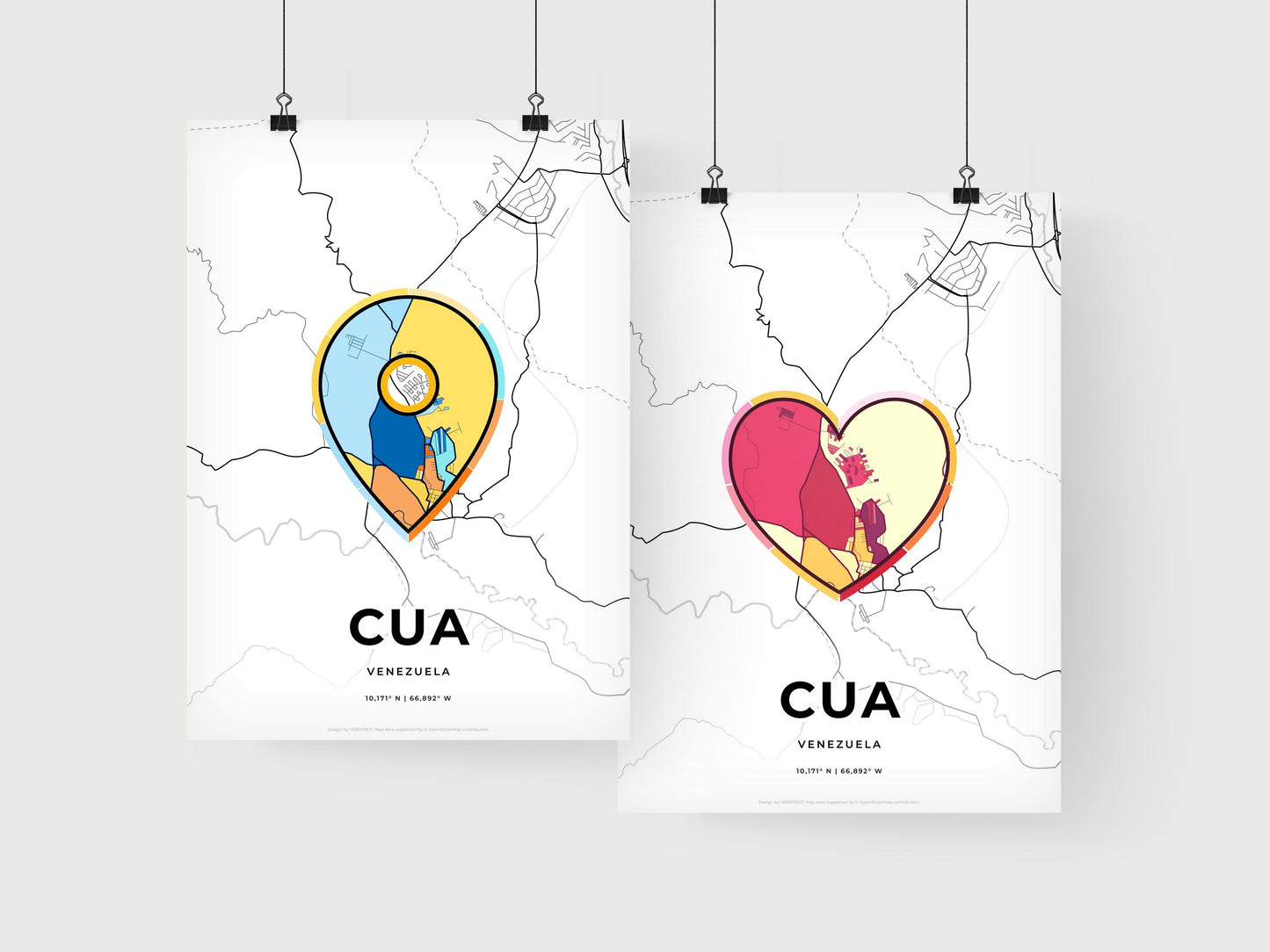 Cua Venezuela art print for couples