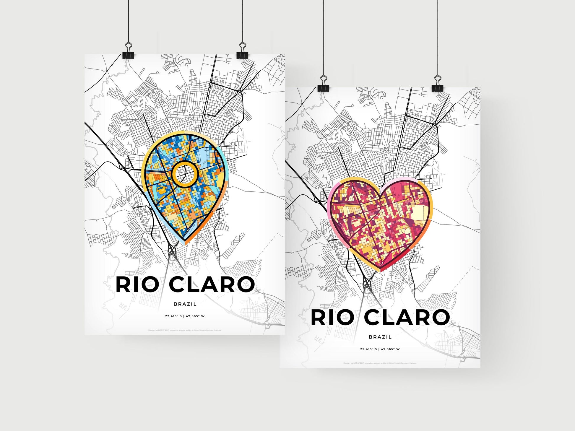Rio Claro Brazil art print for couples