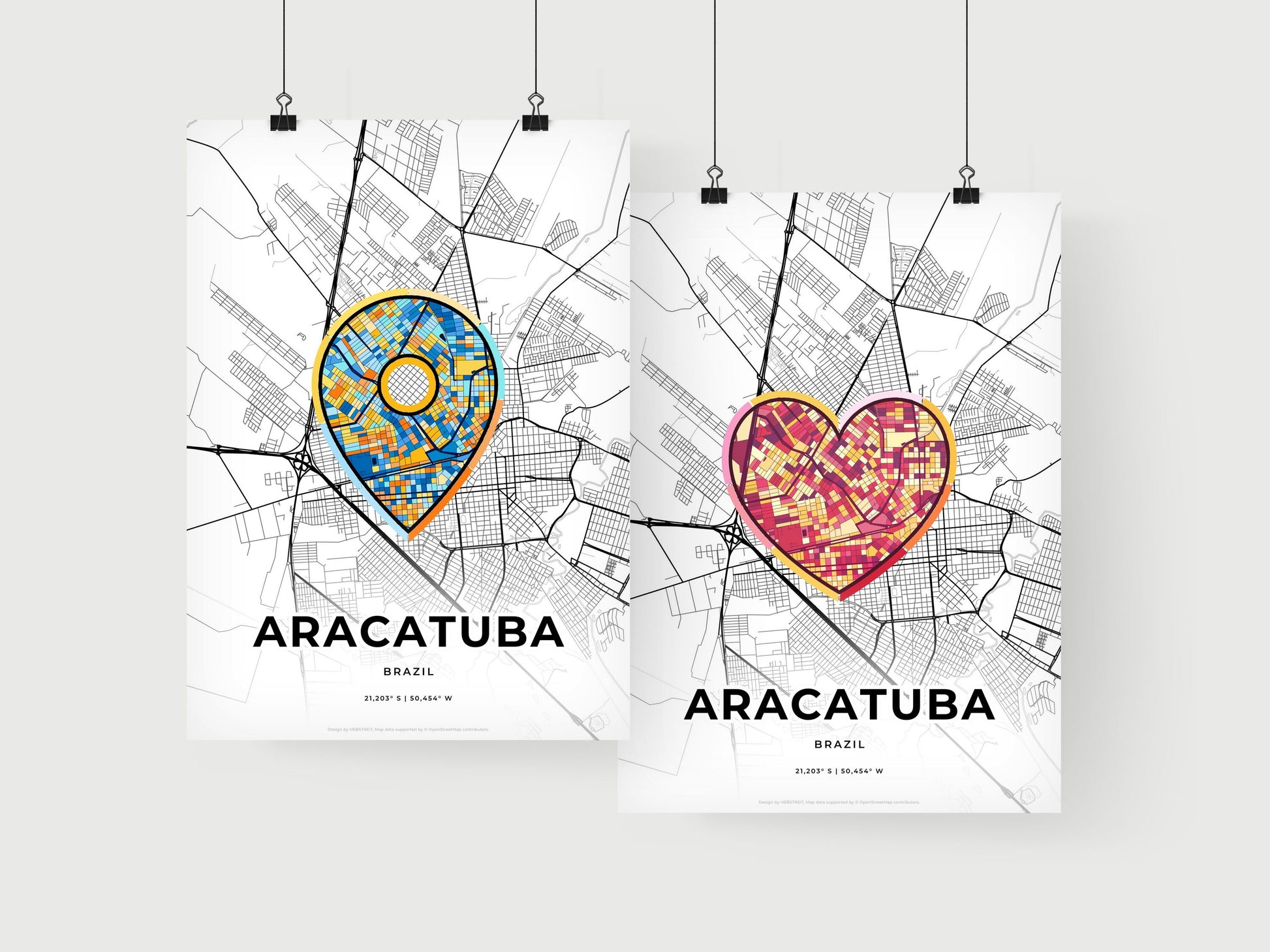 Aracatuba Brazil art print for couples