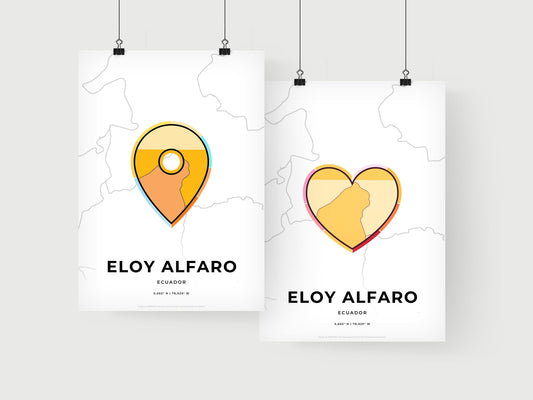 Eloy Alfaro Ecuador art print for couples