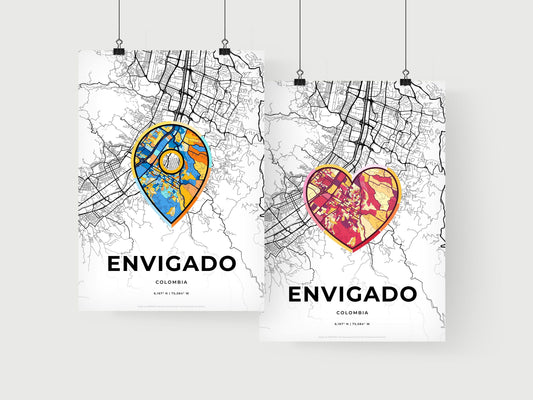 Envigado Colombia art print for couples