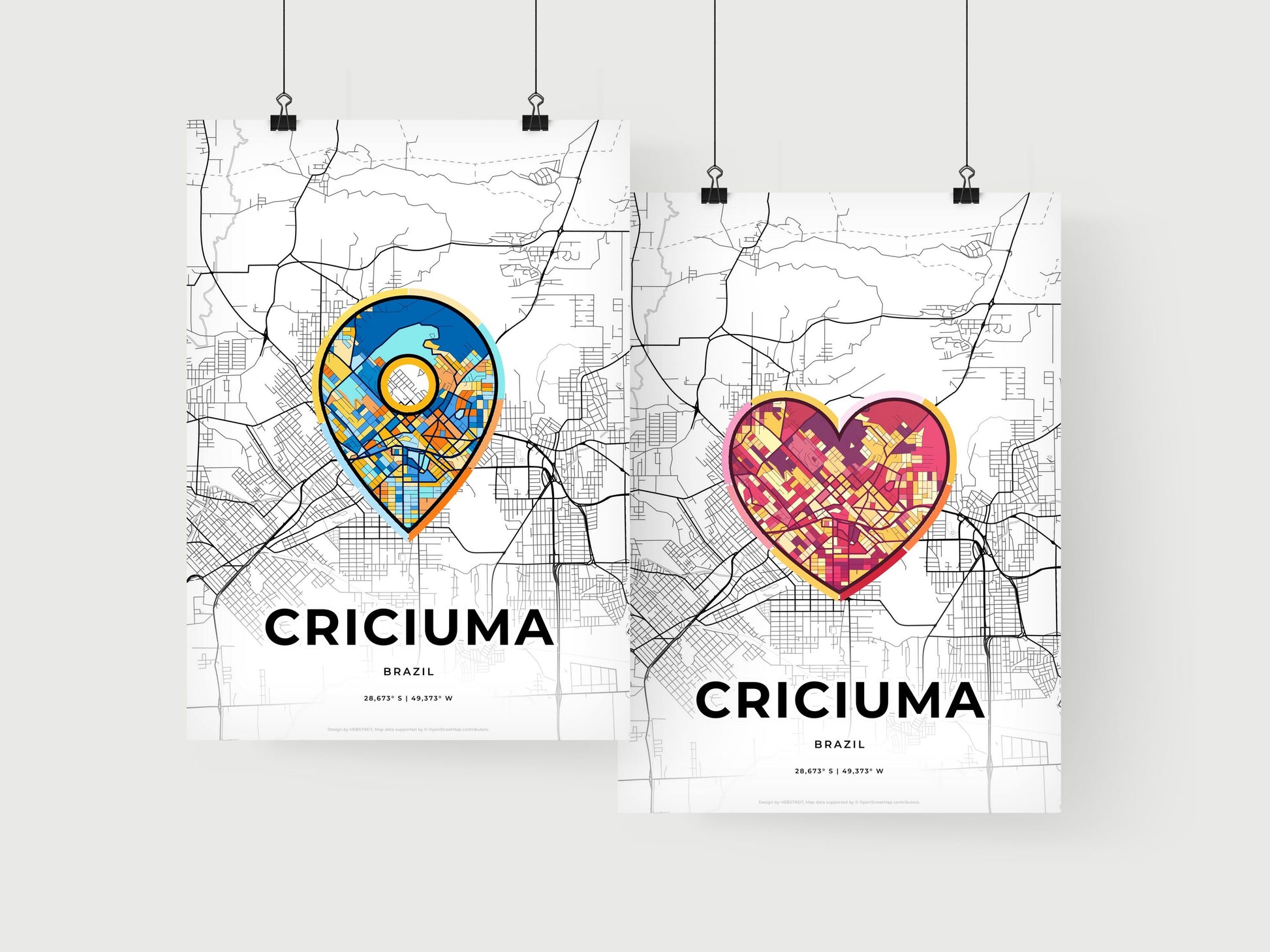 Criciuma Brazil art print for couples