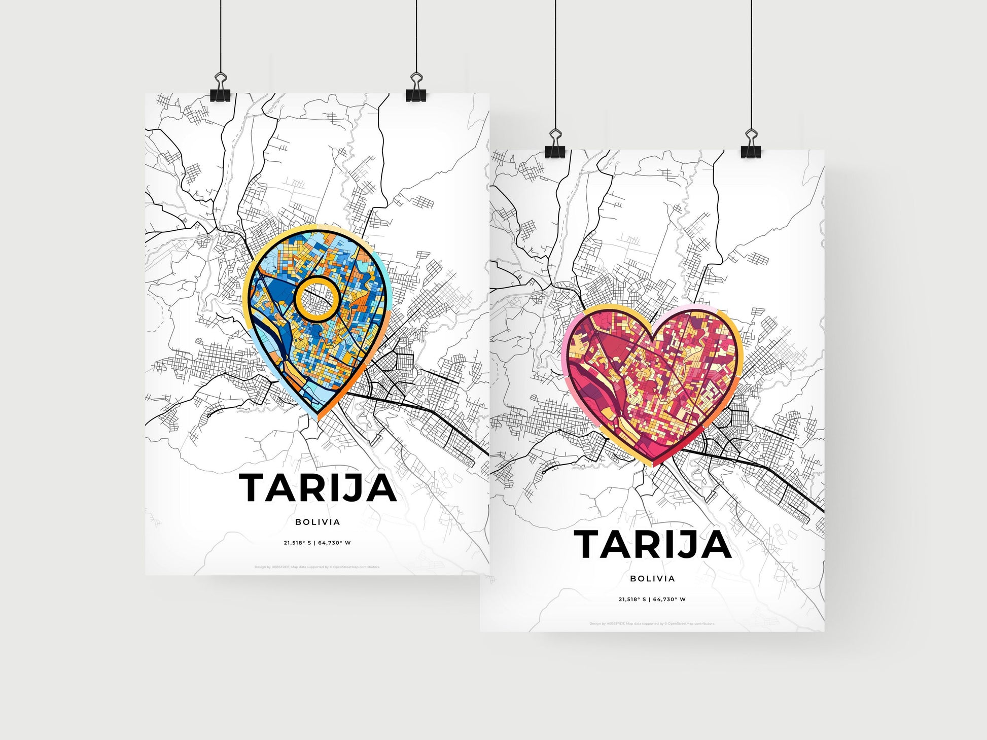 Tarija Bolivia art print for couples