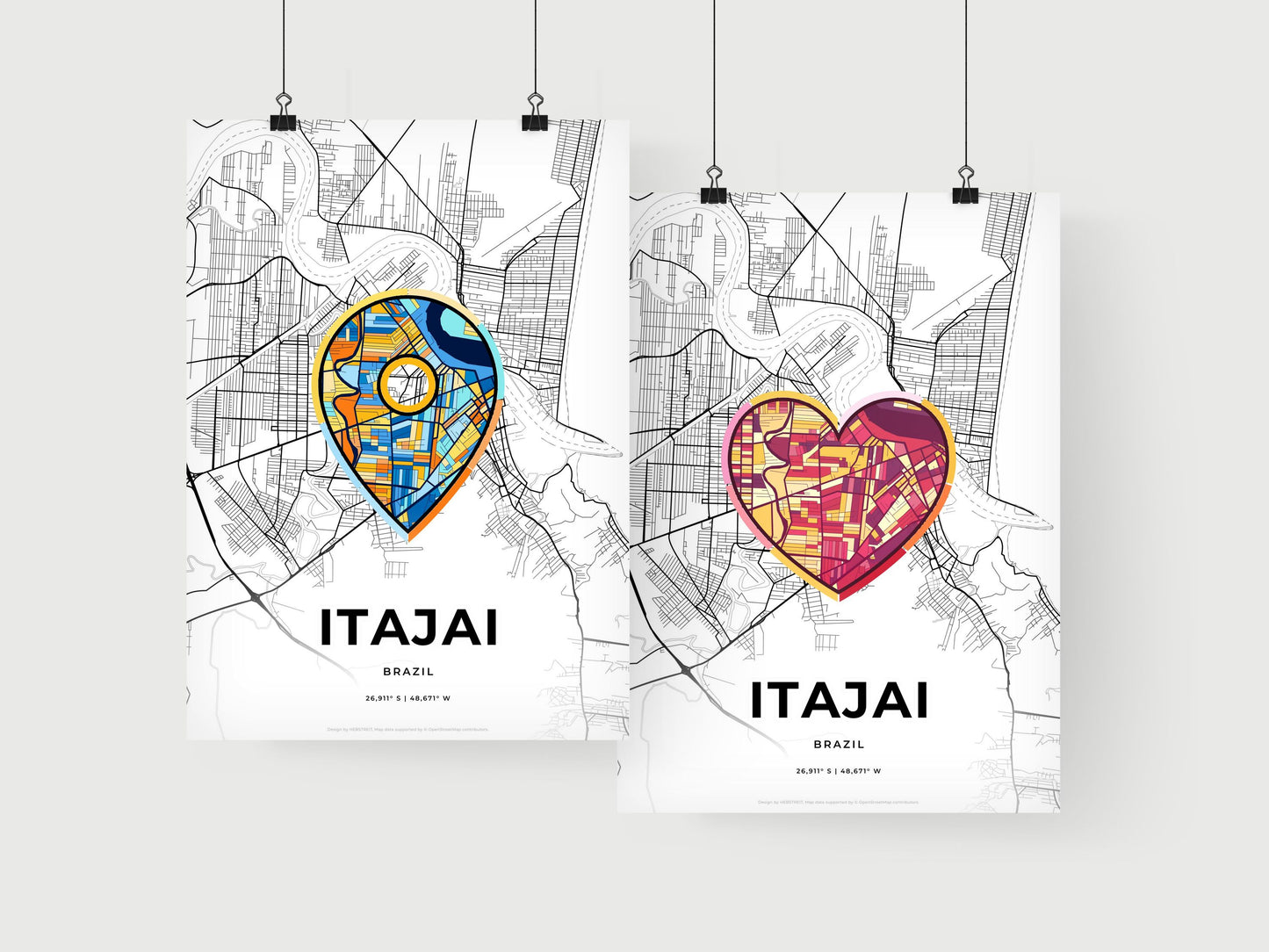 Itajai Brazil art print for couples