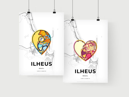Ilheus Brazil art print for couples