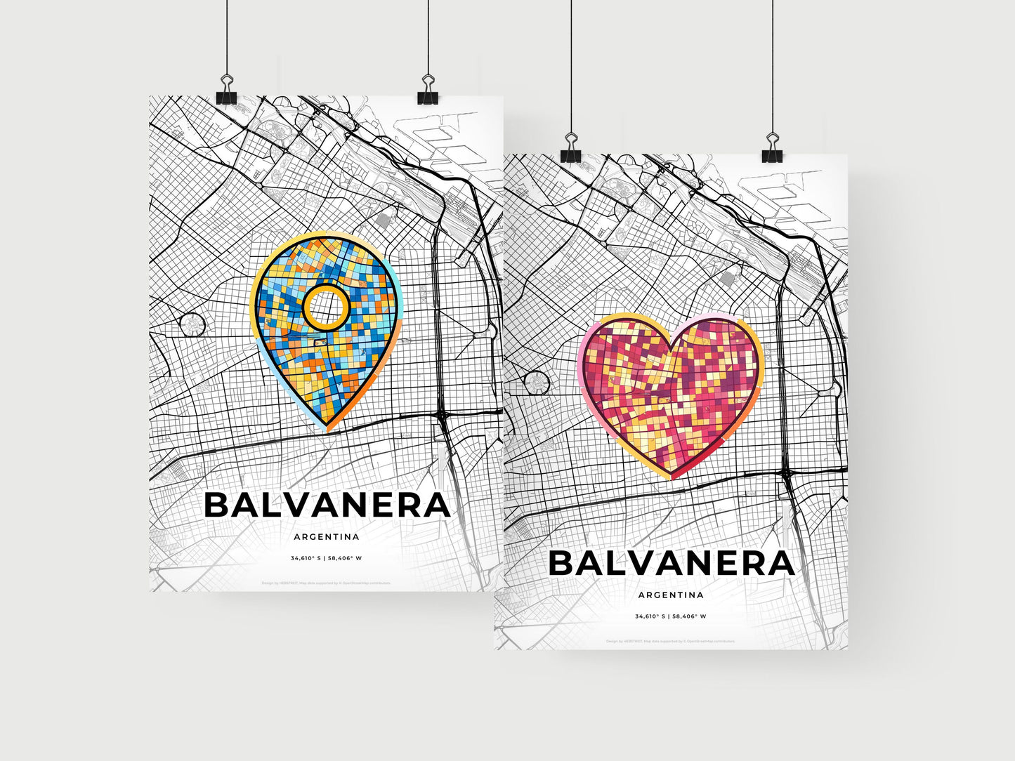 Balvanera Argentina art print for couples