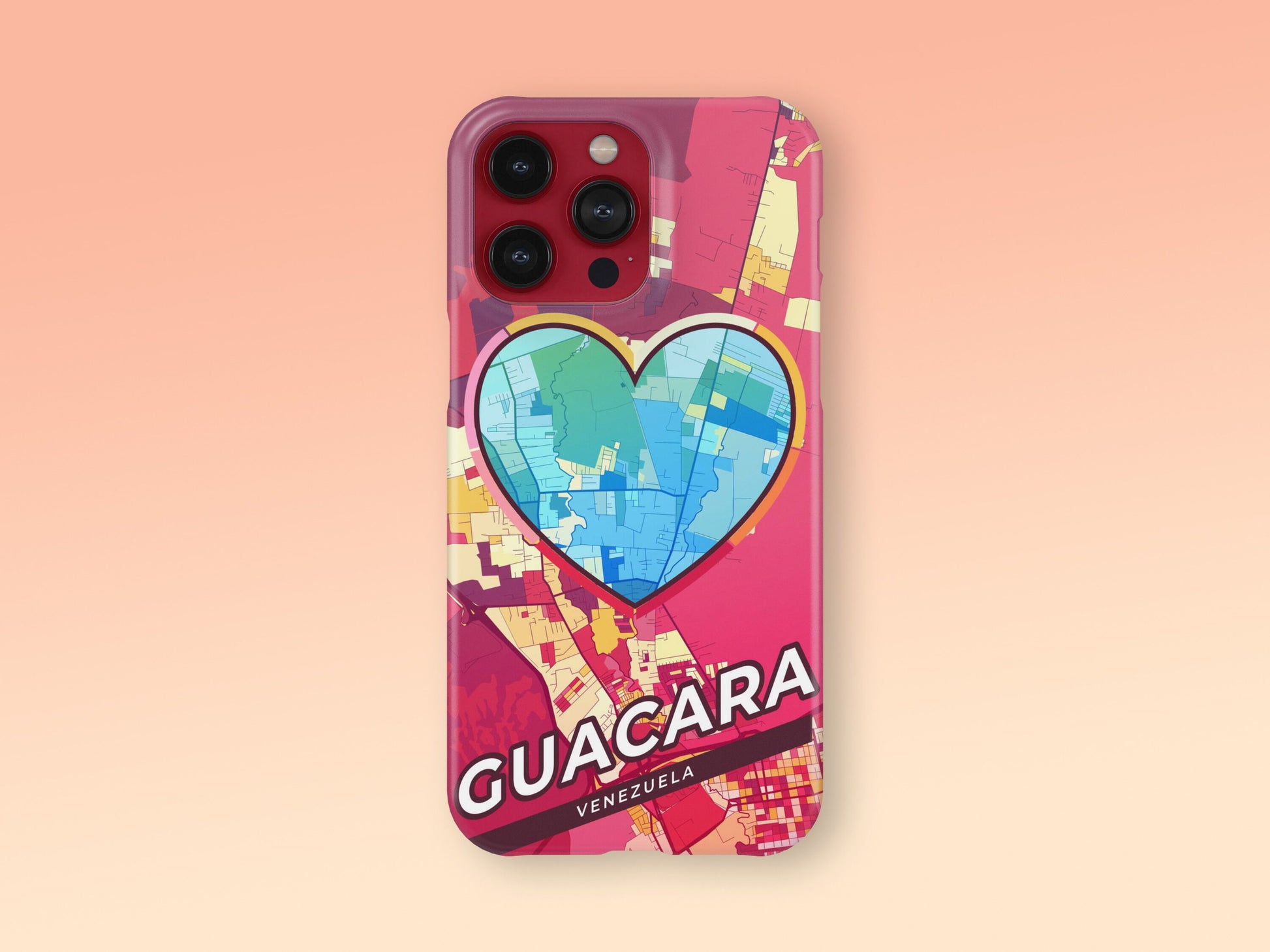 Guacara Venezuela slim phone case with colorful icon. Birthday, wedding or housewarming gift. Couple match cases. 2