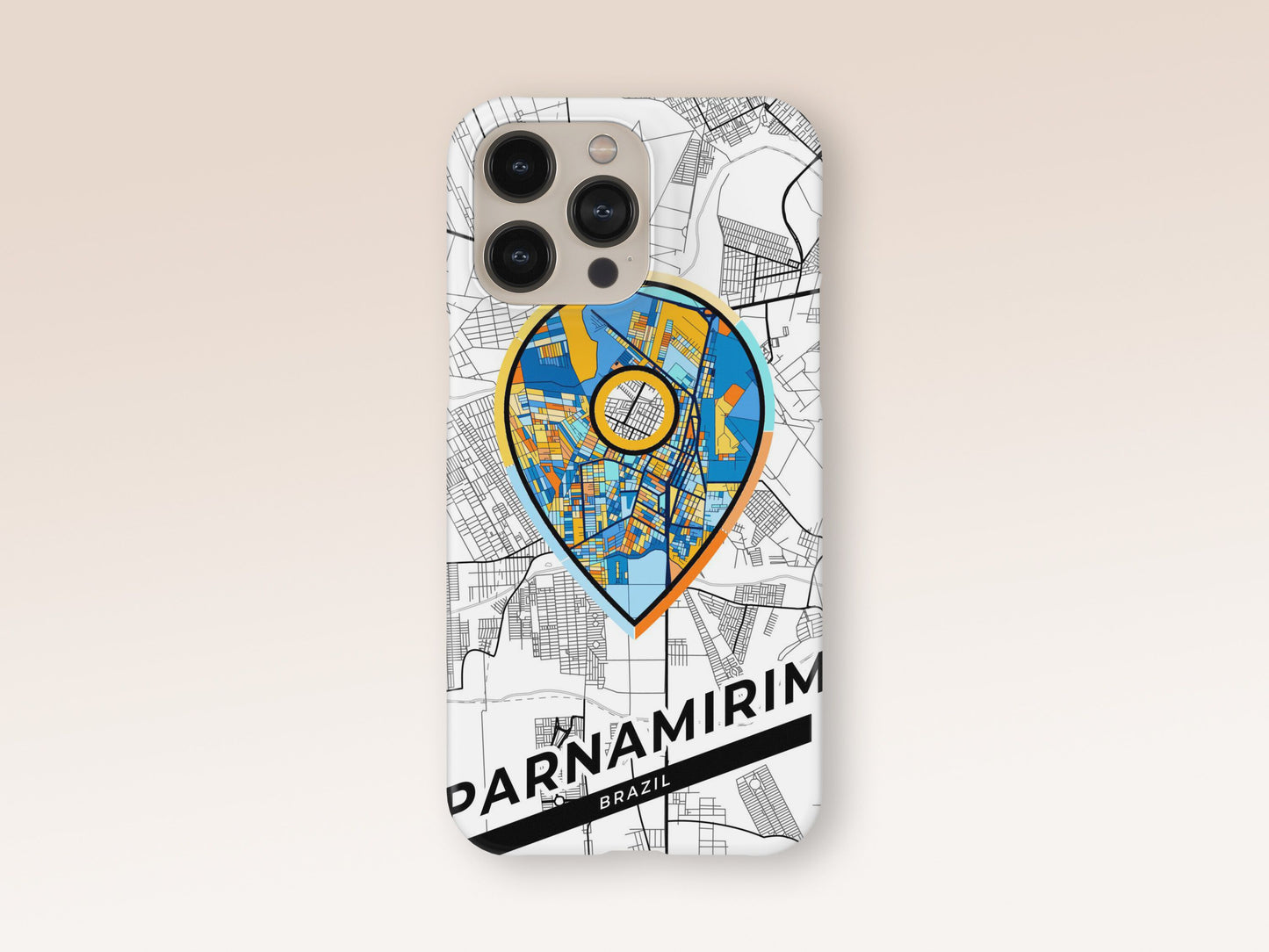 Parnamirim Brazil slim phone case with colorful icon 1