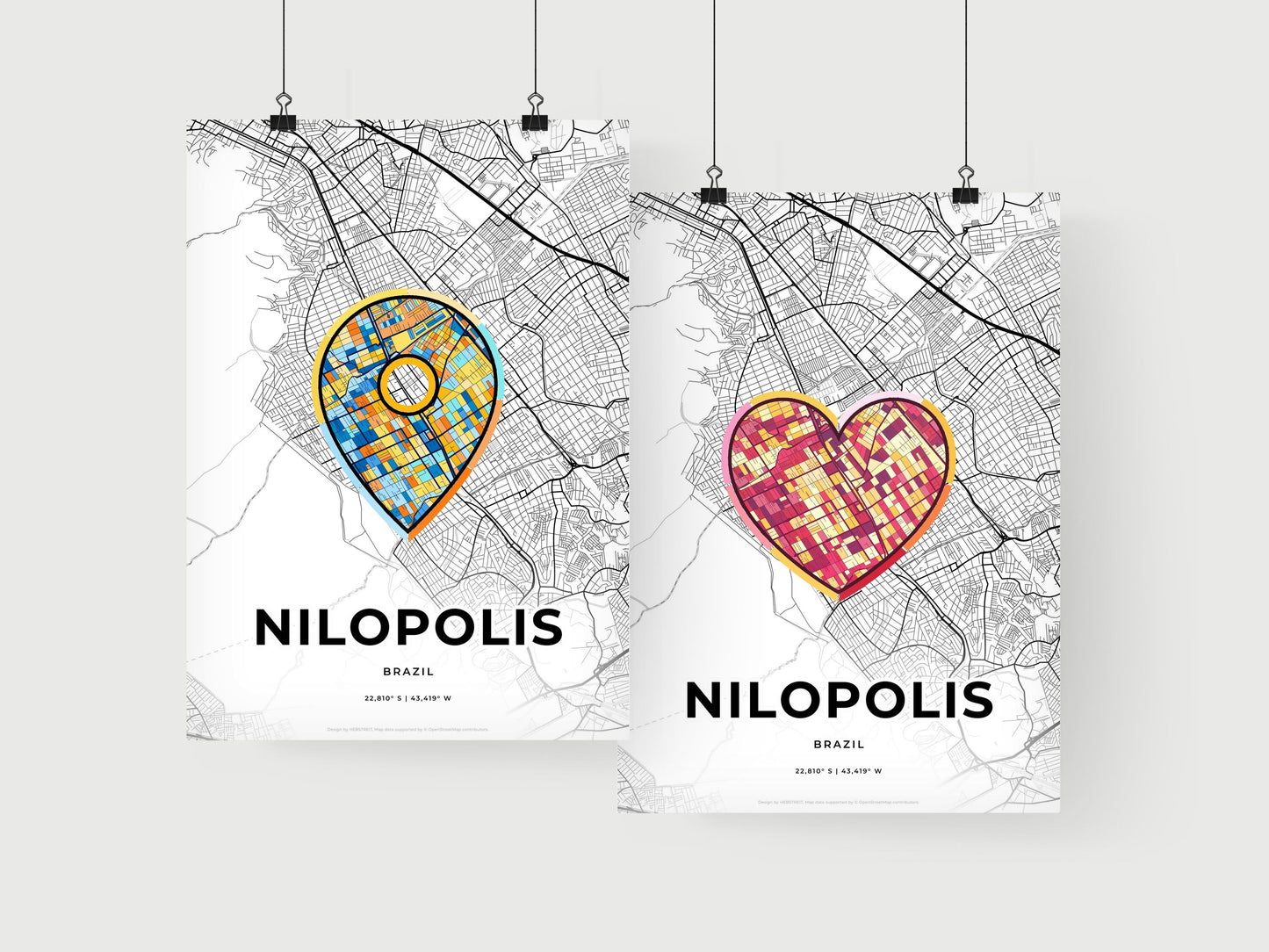 Nilopolis Brazil art print for couples