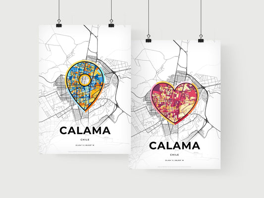 Calama Chile art print for couples