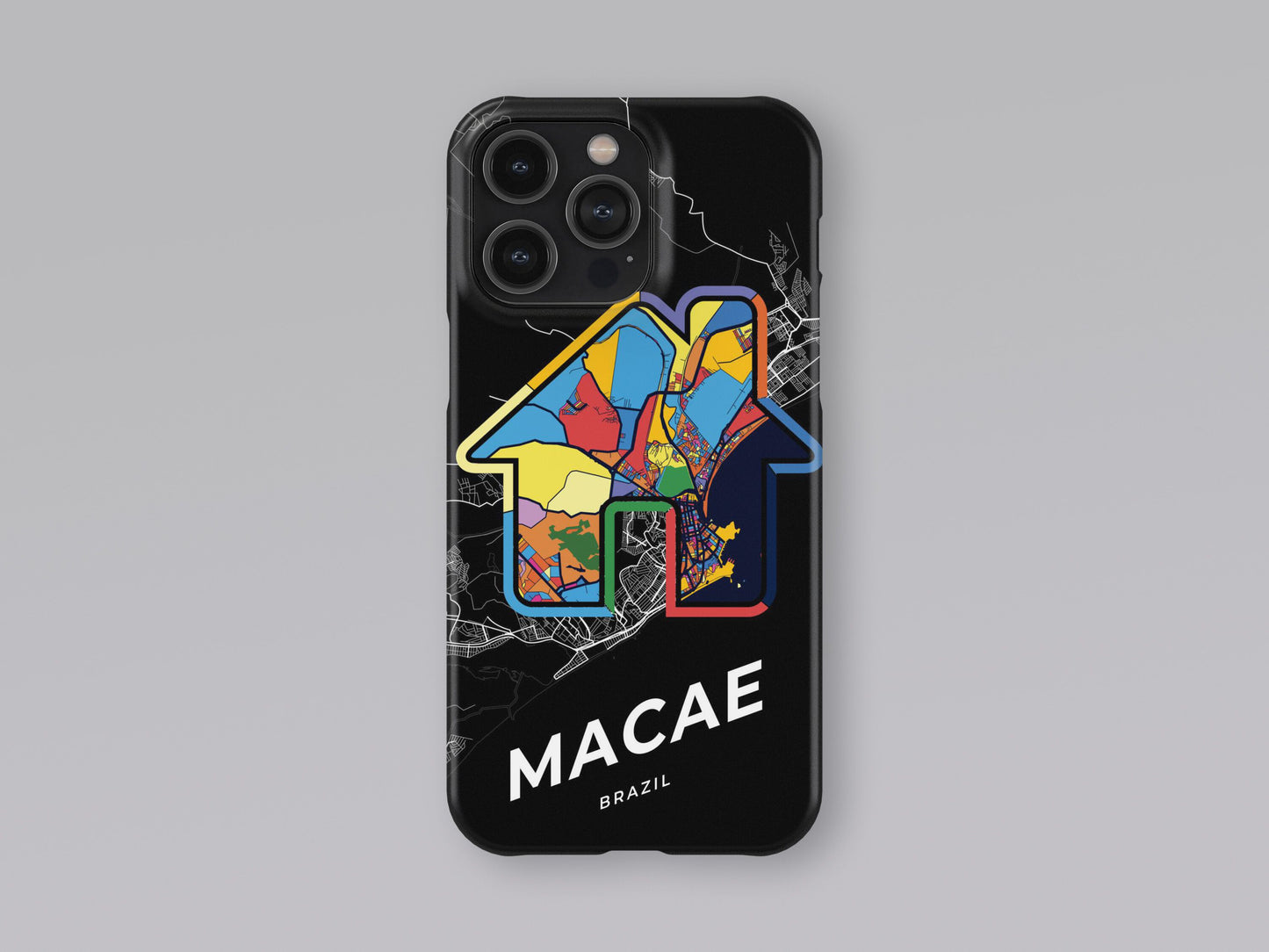Macae Brazil slim phone case with colorful icon. Birthday, wedding or housewarming gift. Couple match cases. 3