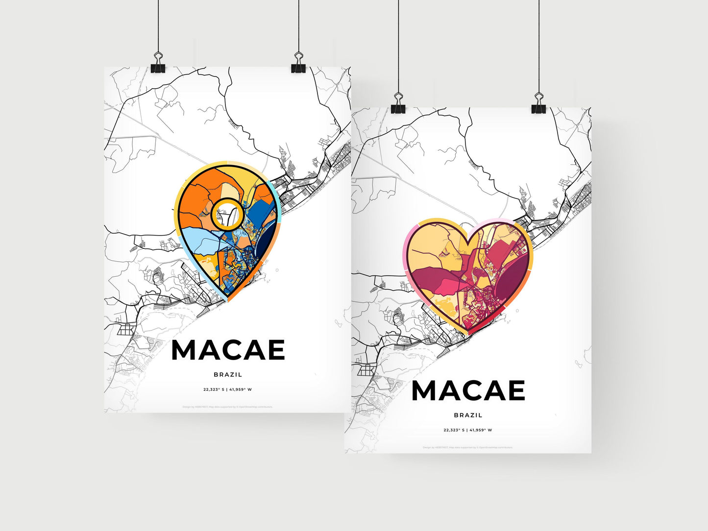 Macae Brazil art print for couples
