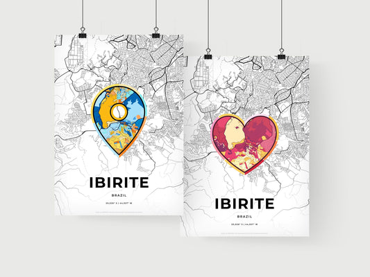 Ibirite Brazil art print for couples