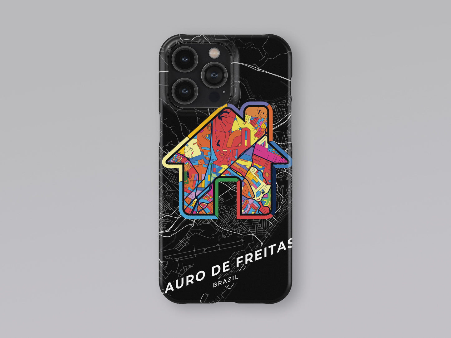 Lauro De Freitas Brazil slim phone case with colorful icon. Birthday, wedding or housewarming gift. Couple match cases. 3