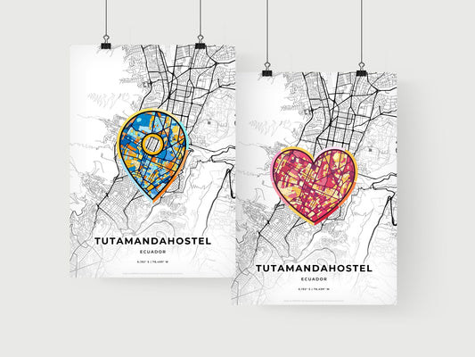 Tutamandahostel Ecuador art print for couples
