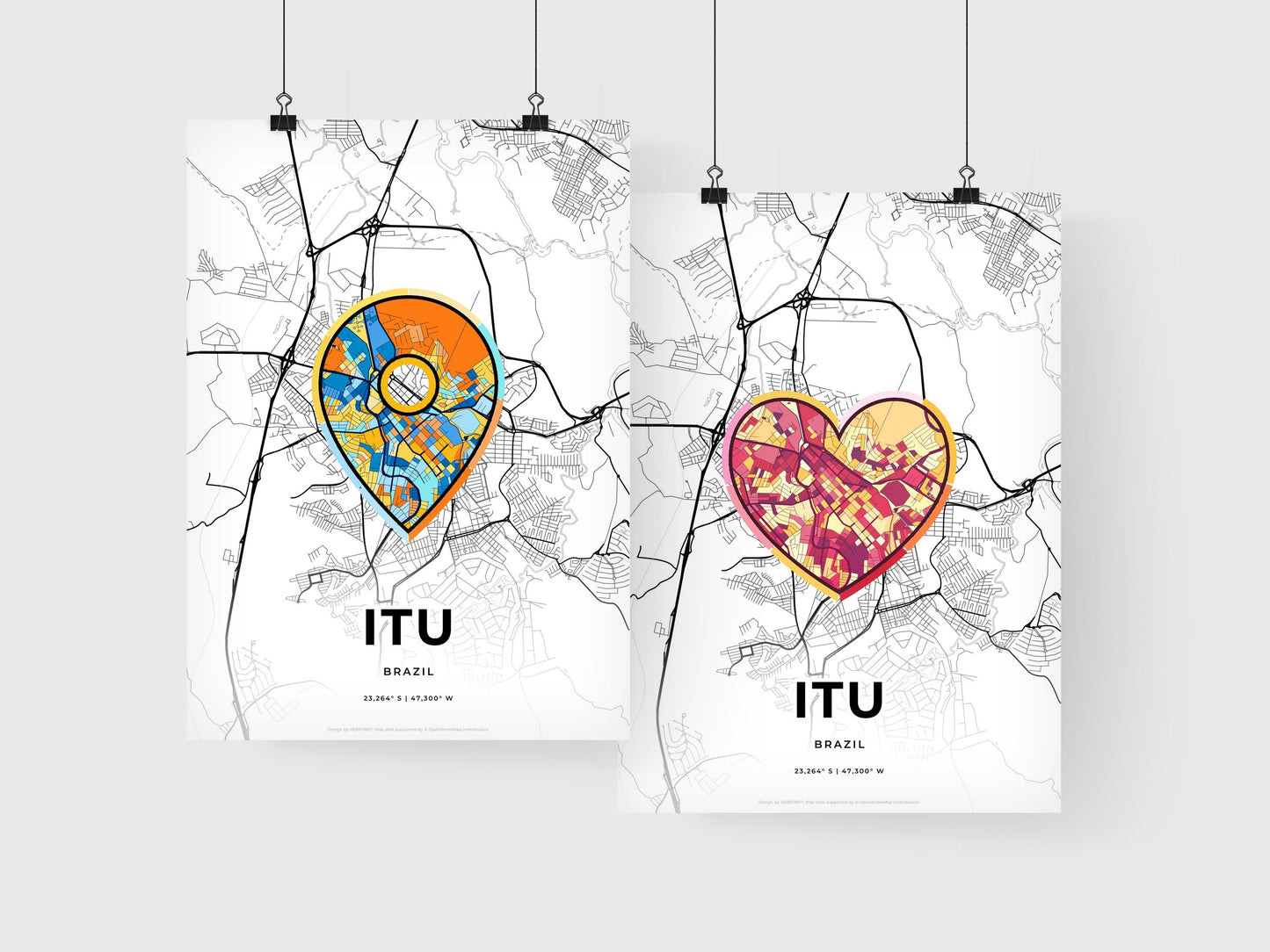 Itu Brazil art print for couples