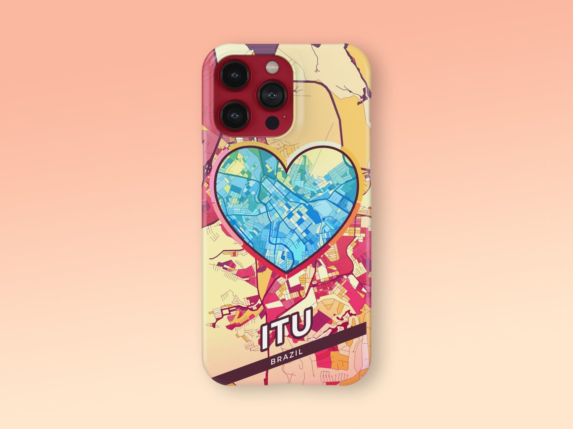 Itu Brazil slim phone case with colorful icon. Birthday, wedding or housewarming gift. Couple match cases. 2