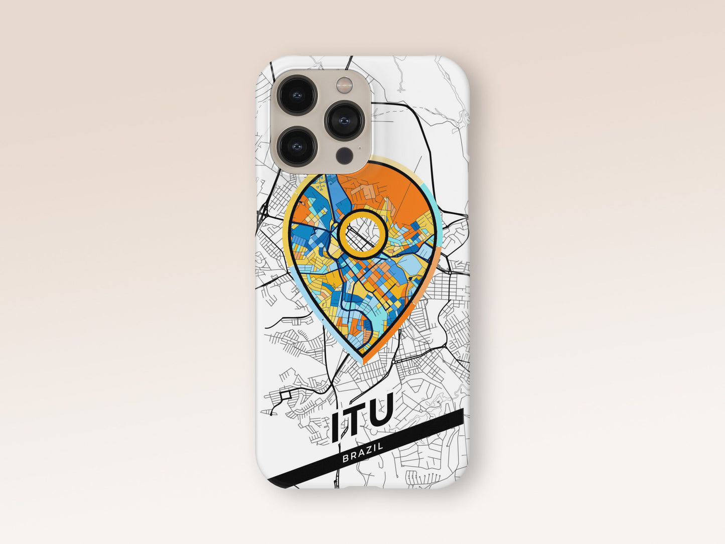 Itu Brazil slim phone case with colorful icon. Birthday, wedding or housewarming gift. Couple match cases. 1