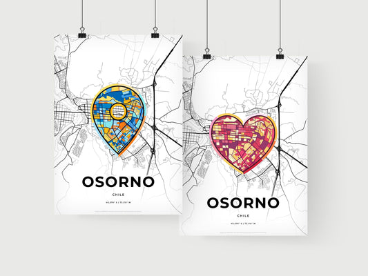 Osorno Chile art print for couples