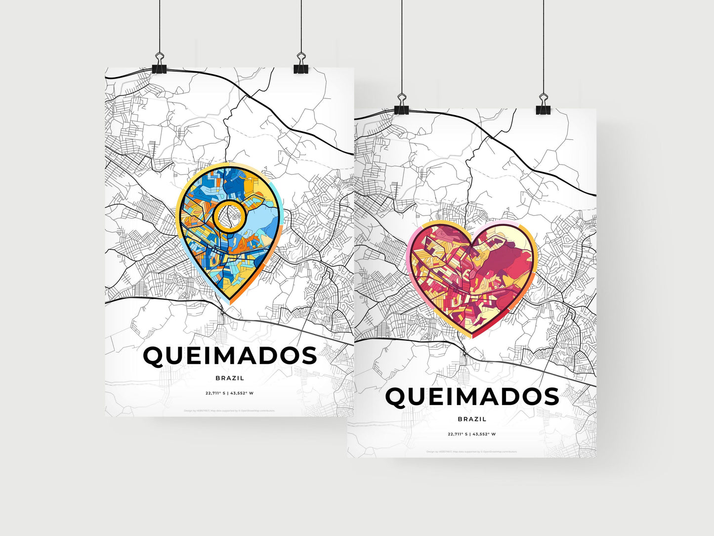 Queimados Brazil art print for couples