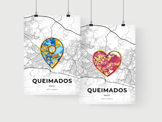 Queimados Brazil art print for couples