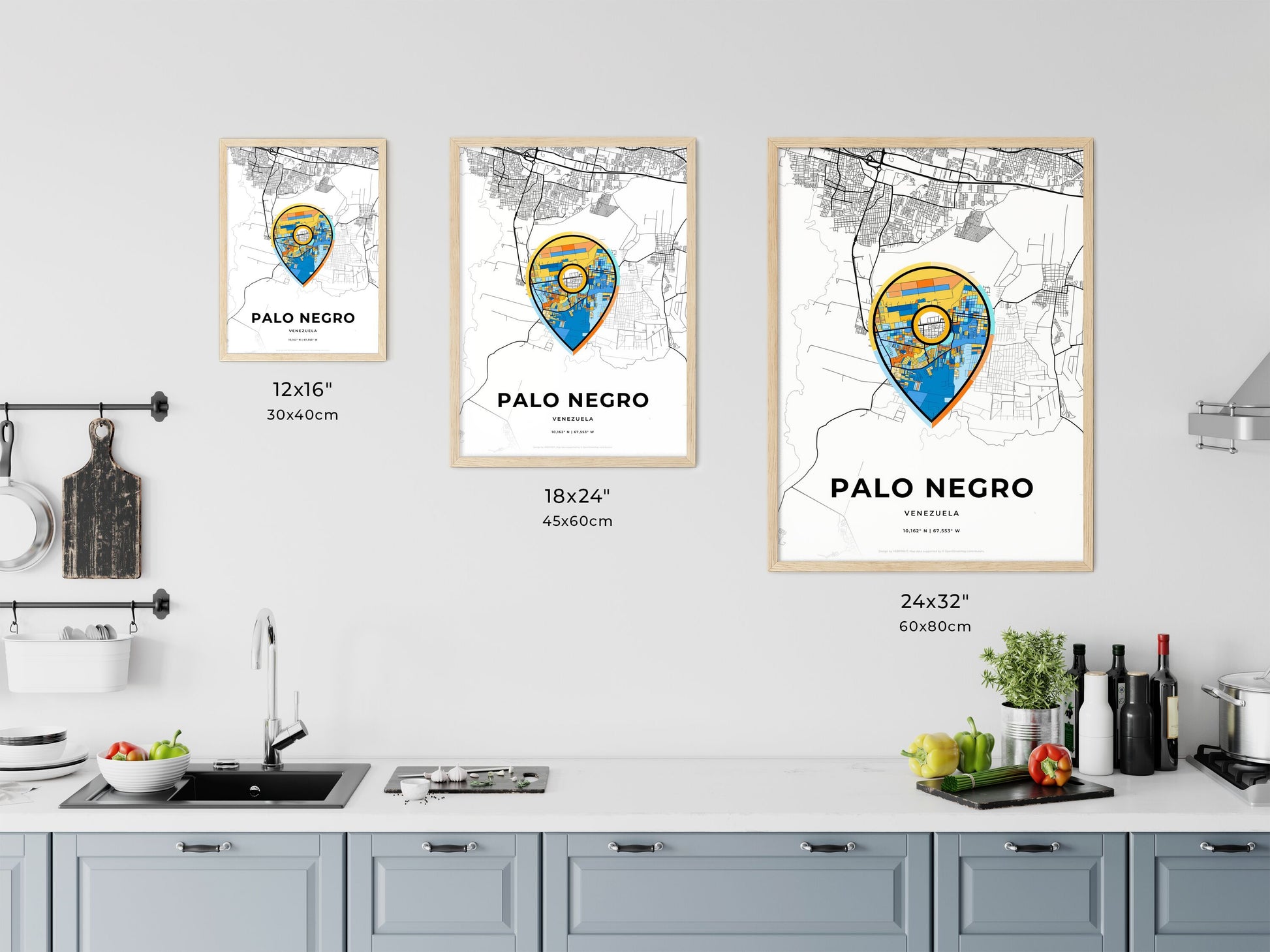 Palo Negro Venezuela art map size chart