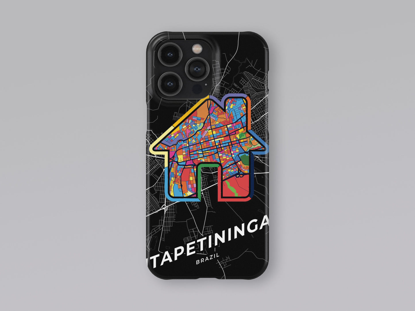Itapetininga Brazil slim phone case with colorful icon. Birthday, wedding or housewarming gift. Couple match cases. 3