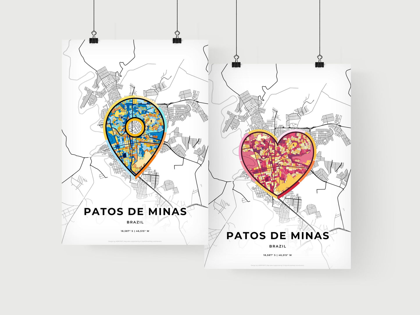 Patos De Minas Brazil art print for couples