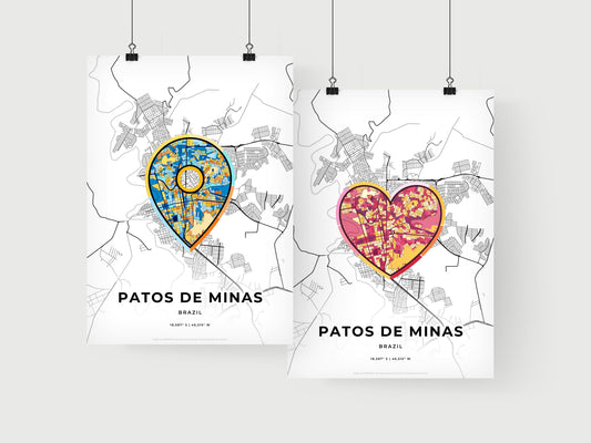 Patos De Minas Brazil art print for couples