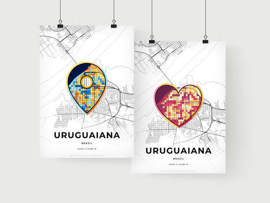 Uruguaiana Brazil art print for couples