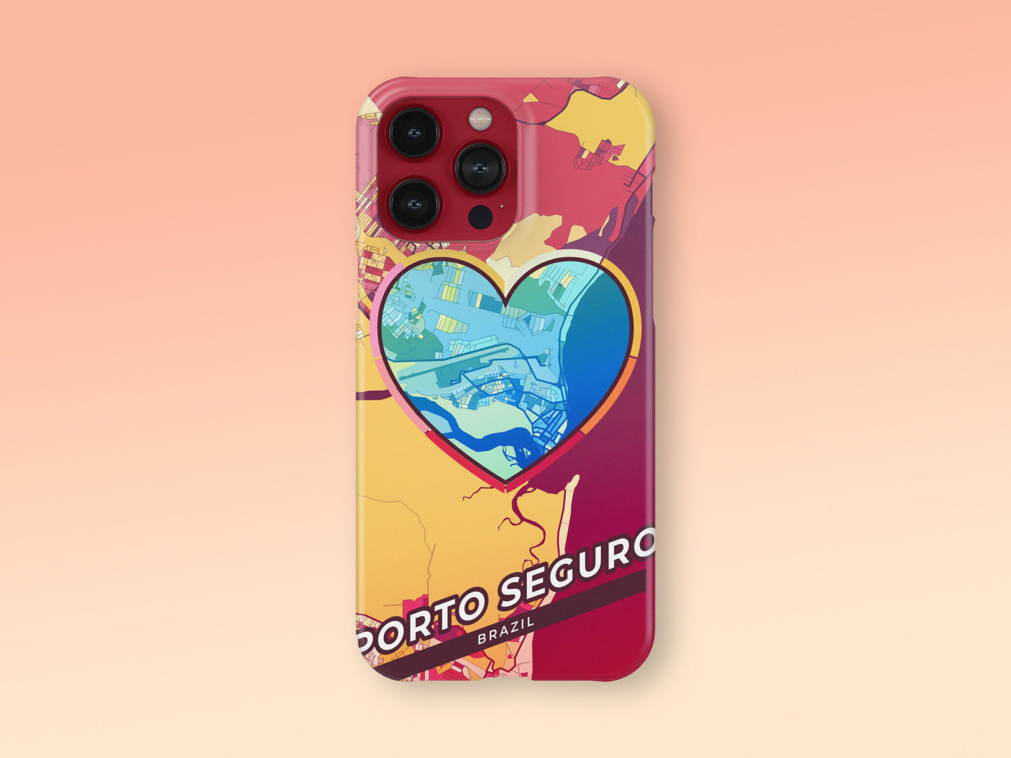Porto Seguro Brazil slim phone case with colorful icon 2