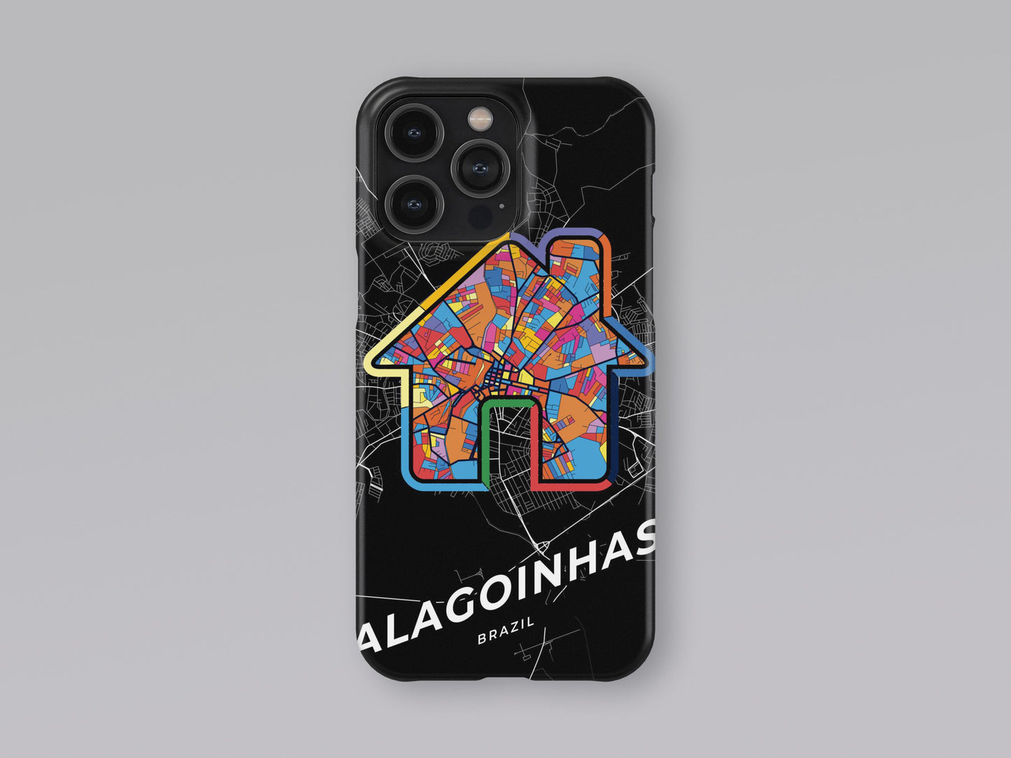 Alagoinhas Brazil slim phone case with colorful icon. Birthday, wedding or housewarming gift. Couple match cases. 3
