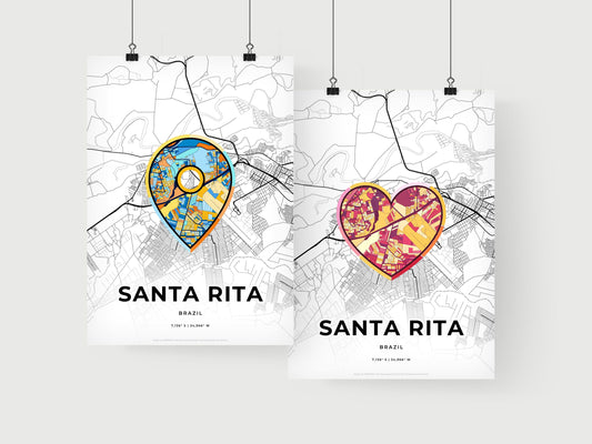 Santa Rita Brazil art print for couples