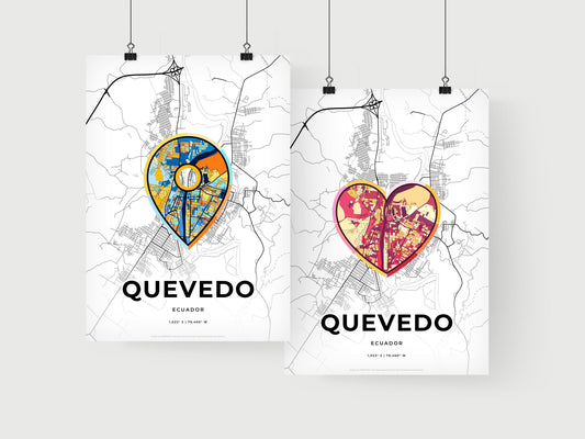 Quevedo Ecuador art print for couples